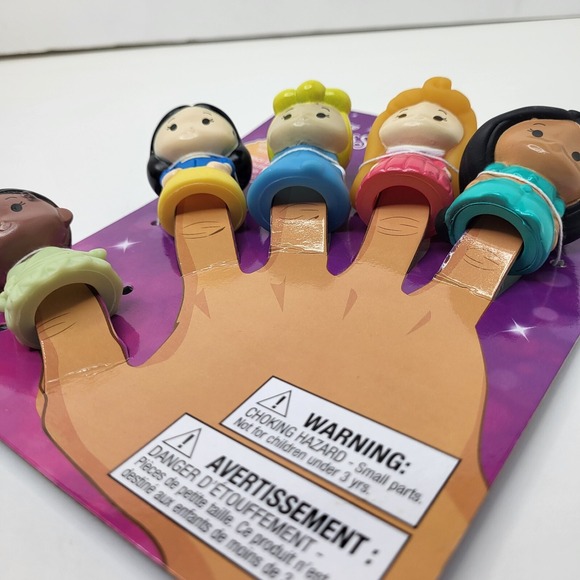 Disney Princess Bath Time Finger Puppets Educational Kid Child Toy Gift Ages 3+ - Picture 9 of 10